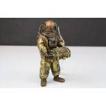 Chilean Statue from trapped Tin Mines Diving Figure, 15cms high