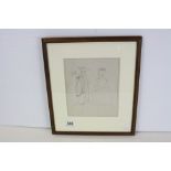 Paule Vezelay (1892 - 1984), Three Women, Pen and Ink, 1918?, 22cms x 19cms
