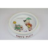 Mabel Lucie Attwell Baby's Bowl by Shelley ' Fairy Folk with Tiny Wings ..... ' 21cms diameter