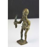 Tribal Man with Sword and decapitated head, height approx 11.5cm