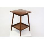 Mahogany Small Table with undershelf