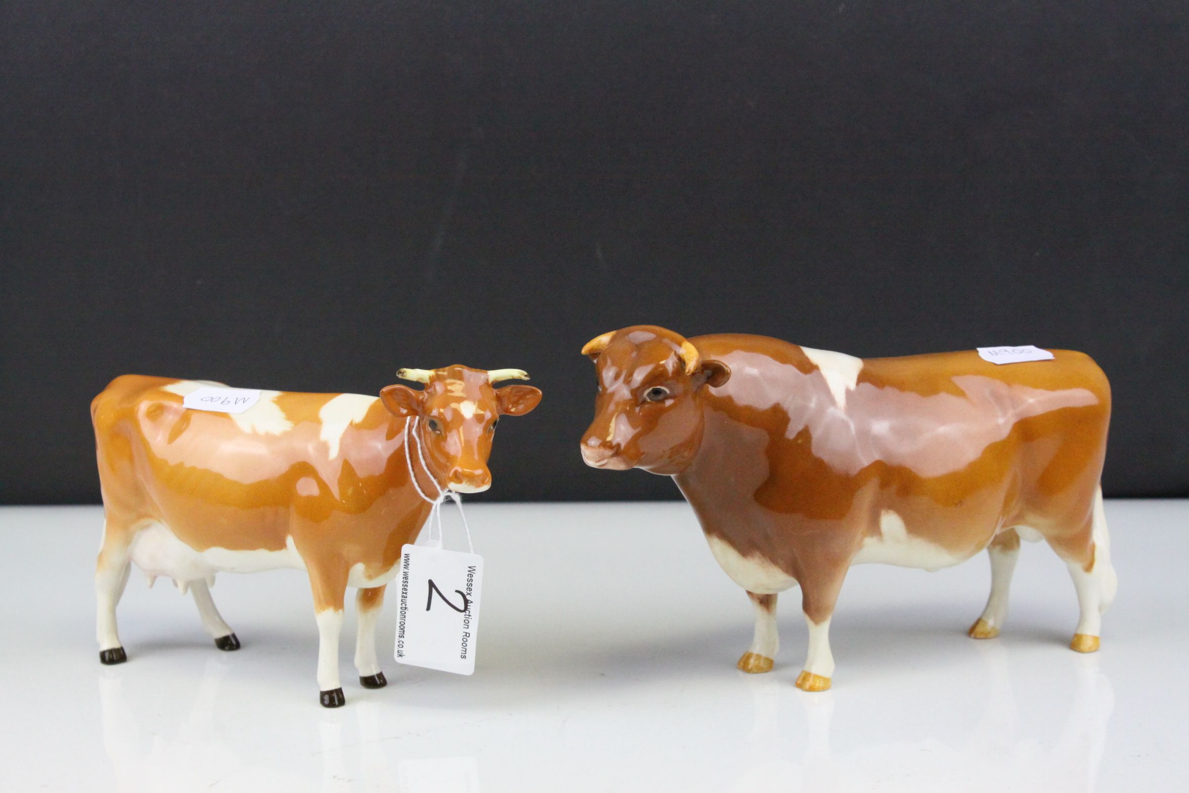 Beswick Guernsey Bull ' Ch. Sabrina's Sir Richmond 14th ' model no. 1451 together with a Beswick