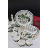 Collection of Portmeirion including Toast Rack, Large Flan Dish, etc