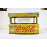 Painted Bottle Crate marked Coca Cola, 45cms long