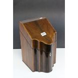 George III Mahogany Knife Box (lacking interior)