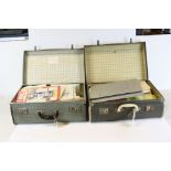 Stamps - Two Suitcases including small Stock Sheets containing Stamps from early 20th century