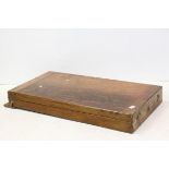 Victorian Wooden Folding Case Table Top Billiards Game with numbered ball holder