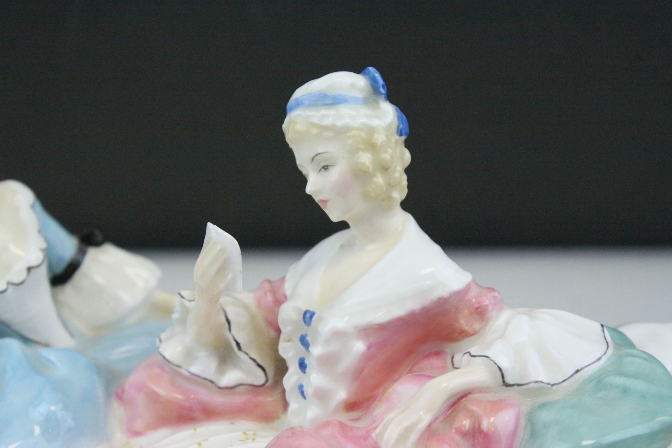 Royal Doulton Figure Group ' The Love Letter ' HN 2149 - Image 3 of 6