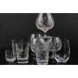 Mixed Lot of Drinking Glasses including Stuart Crystal and other Cut Glass