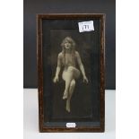 Framed Photographic Image of a Late 19th / Early 20th century Naked Woman, image 23cms high