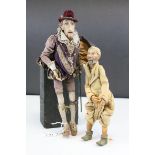 Two Articulated Figures from 1950's TV Show including a 15th / 16th century Gentleman and an