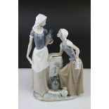 Nao by Lladro ' Ladies at the Well, Women talking ' Figurine model 178, 40cms high