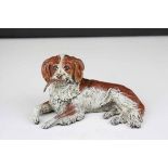 Cold Painted Bronze King Charles Spaniel in the form of a Desk Inkwell