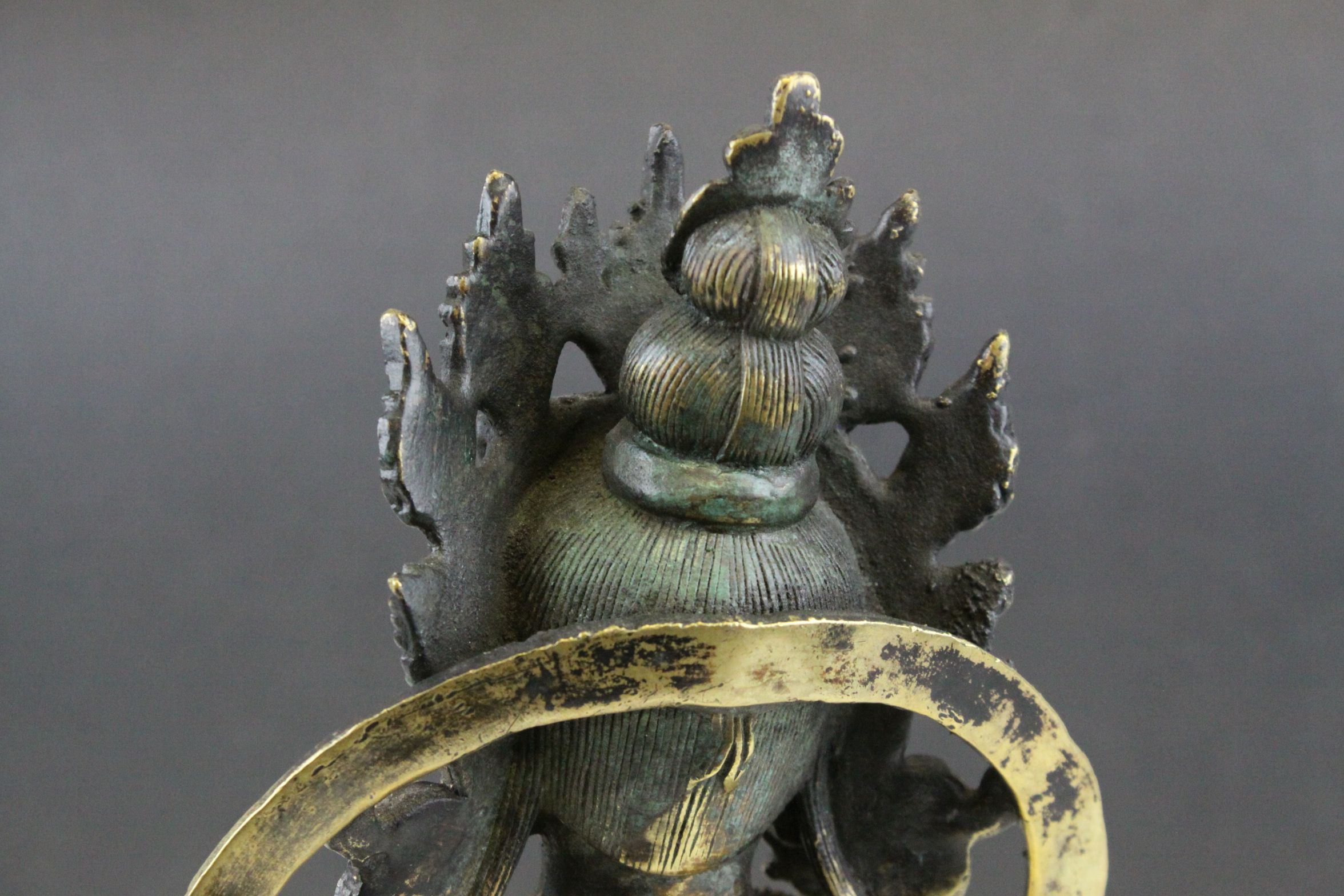South East Asian Bronze Seated Deity / God, 30cms high - Image 6 of 7