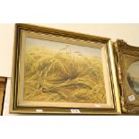 Christopher Osbourne, Oil on Board of Corn in a Field, 29cms x 38cms, framed