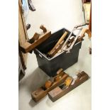 Large Collection of Victorian Woodworking Planes and other Tools