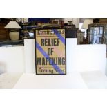 Framed and Glazed Poster of the ' Evening News ' Newspaper Headline ' Relief of Mafeking ', 75cms