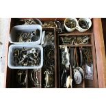 Collection of Drawer Handle Fittings, 18th century and later (i big wooden box)