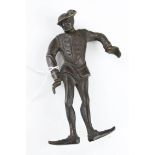 Bronze figure of a Dandy, height approx 13cm