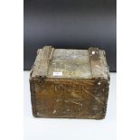 Early to Mid 20th century Pine ' United Dairies ' Box, 33cms wide x 23cms high