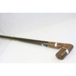 A vintage agricultural soil testing walking stick .