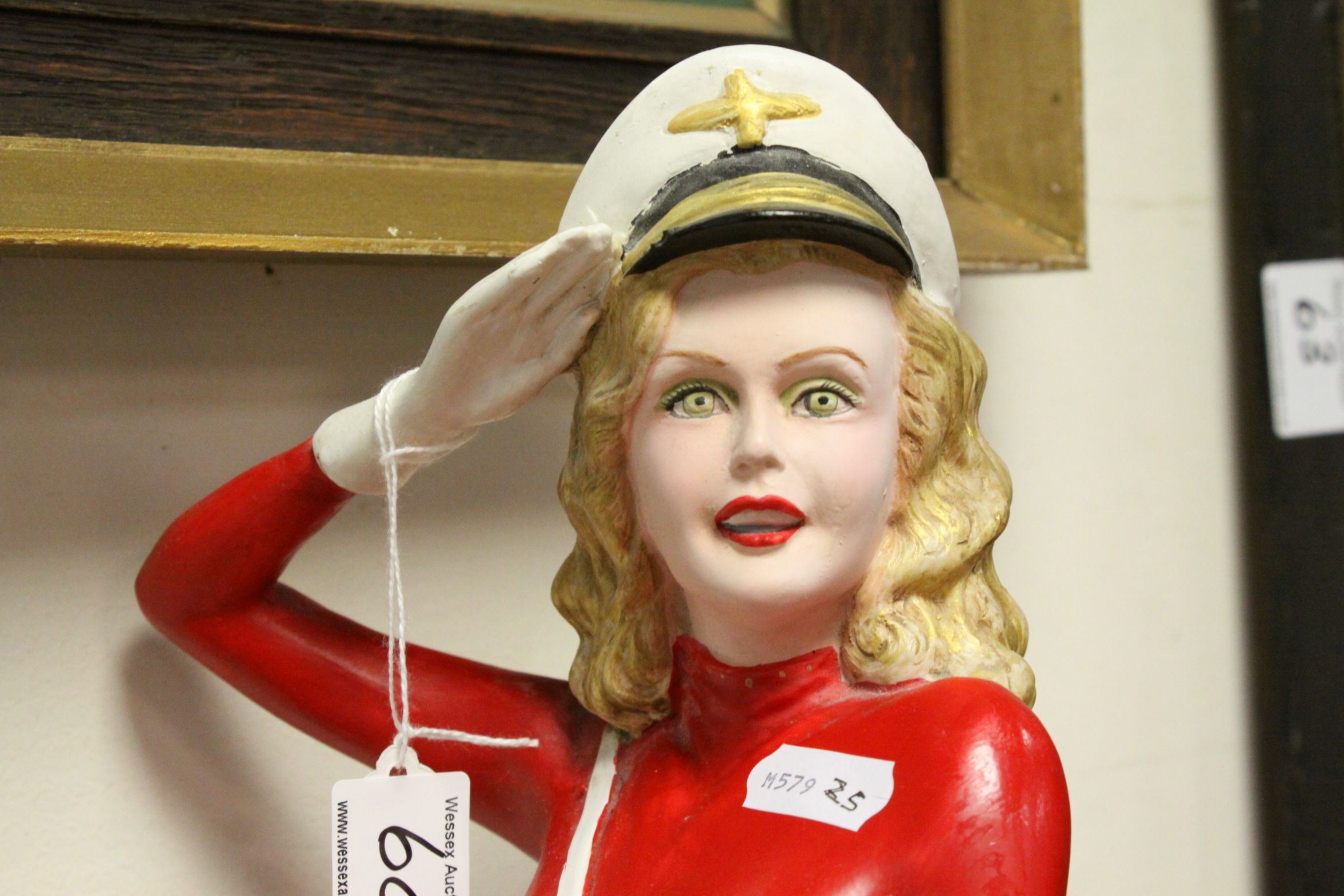 Ceramic Piano Style Doll in the form of a Seated Sailor Girl, 42cms high - Image 2 of 9