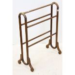 19th century Wooden Towel Rail, 67cms wide x 83cms high