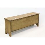 Antique Pine Five Plank Box Stool