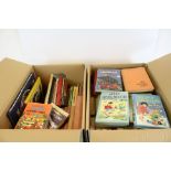 Two Boxes of Enid Blyton Books, over 60 including Famous Five, Brer Rabbit, etc, some with dust