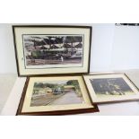 J E Wigston Signed Limited Edition Steam Train Print ' King George VI' no. 189/850, 26cms x 53cms