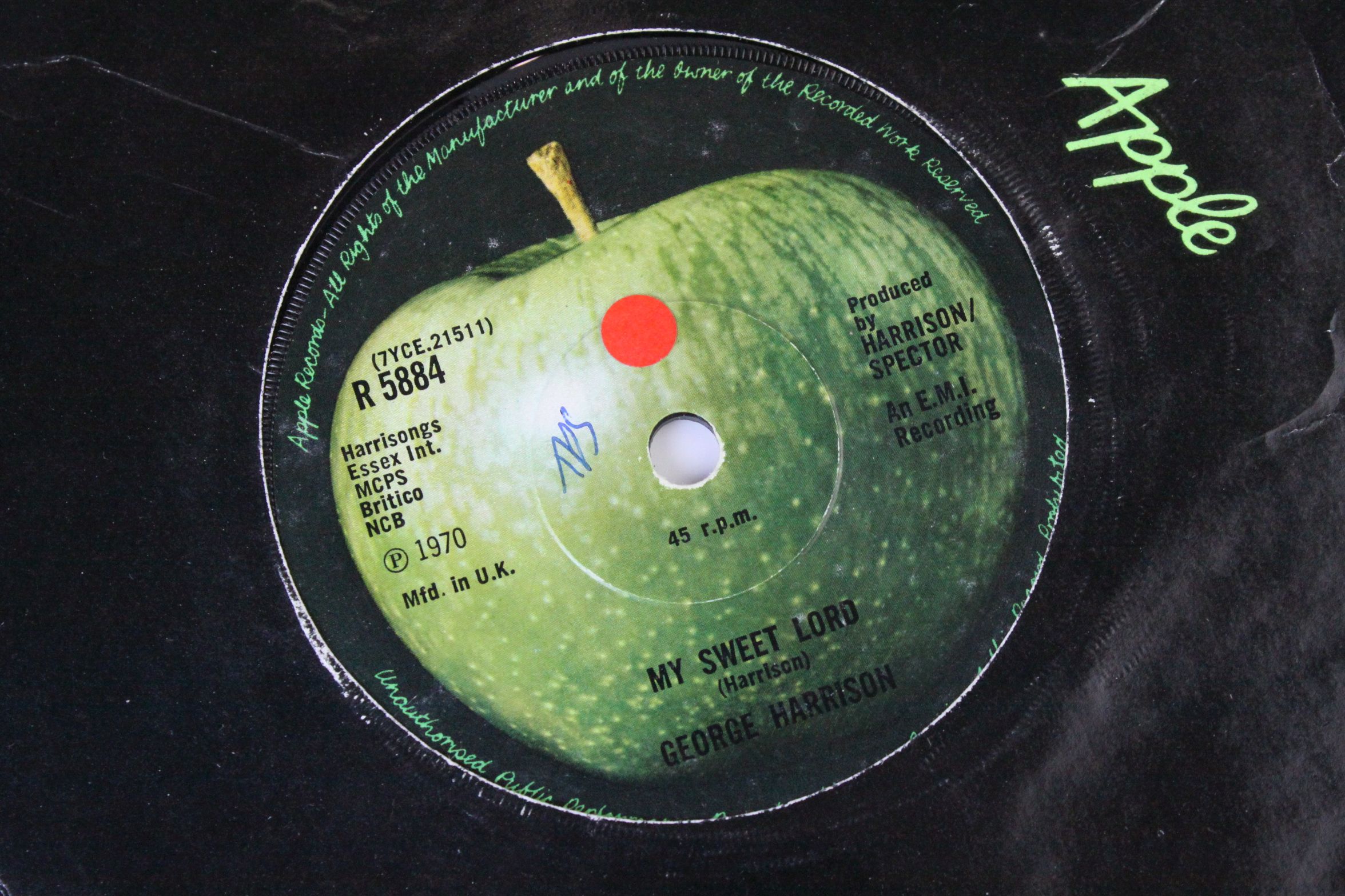 Vinyl - Approximately 40 The Beatles and related 45s, many with company sleeves, condition varies - Image 11 of 12