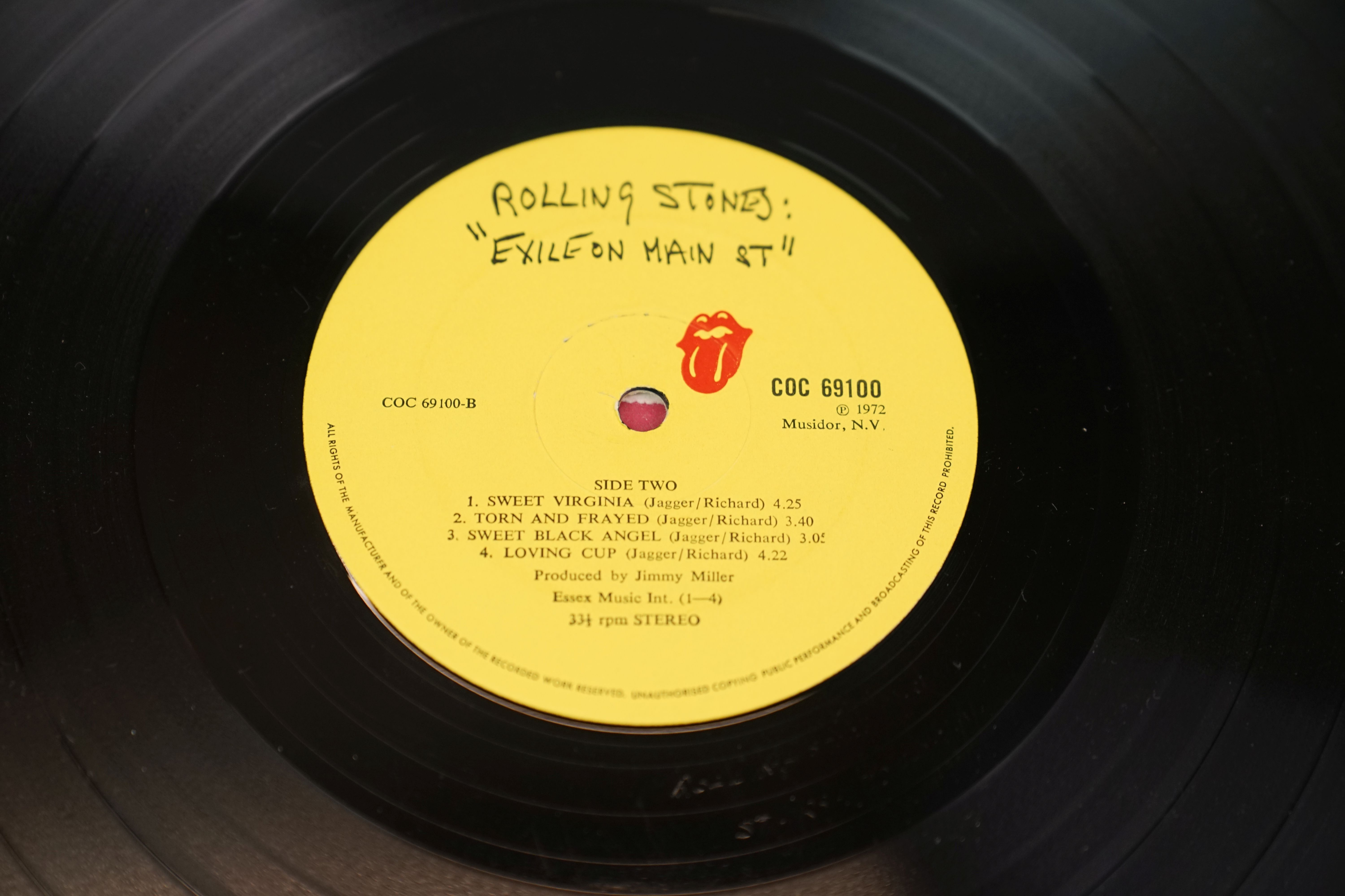 Vinyl - the Rolling Stones Exile on Main Street, no postcards, vinyl and sleeves vg - Image 11 of 16