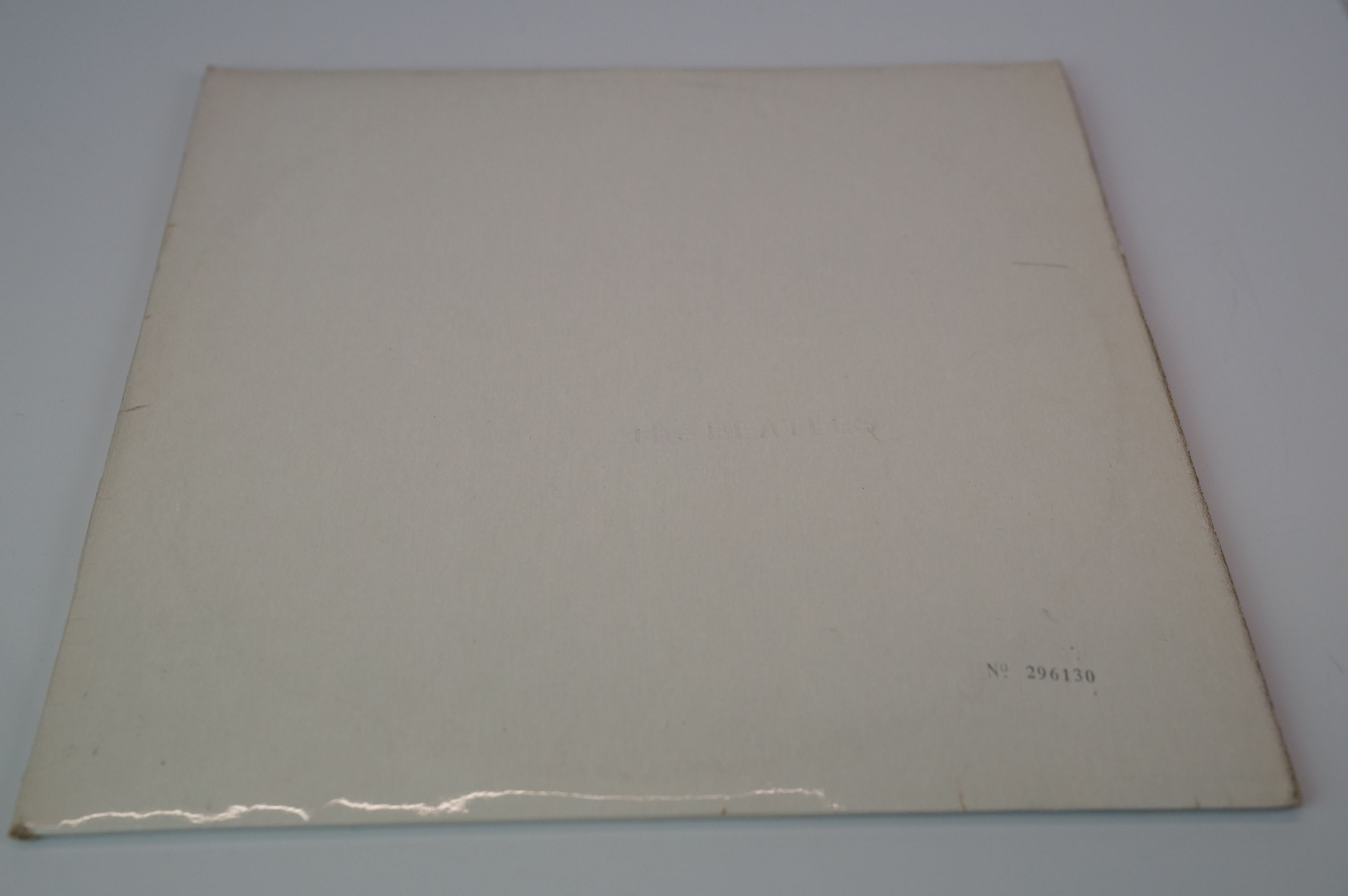 Vinyl - The Beatles White Album PCS7067/8 Stereo side opener no. 296130, 4 photographs and poster ex