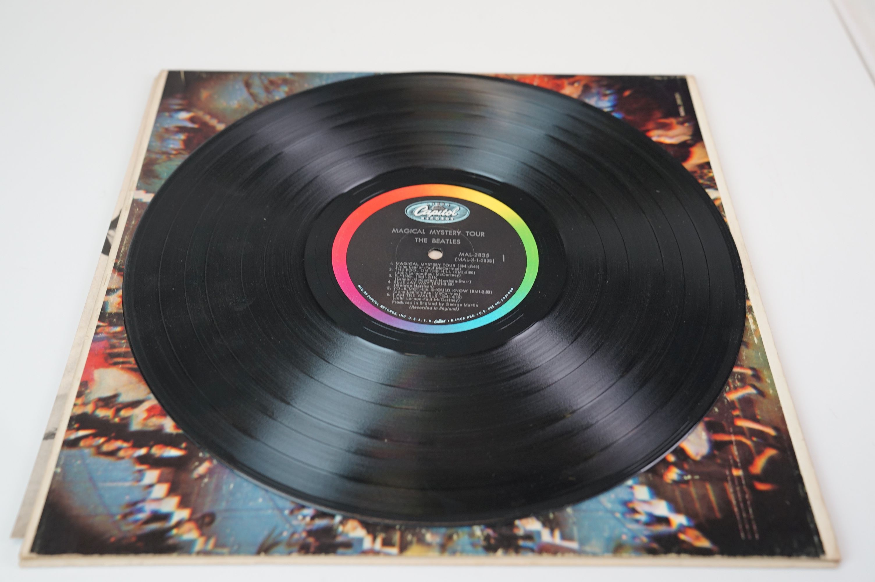 Vinyl - Nine later release The Beatles LPs to include Sgt Peppers on Capitol, Revolver, White - Image 36 of 44