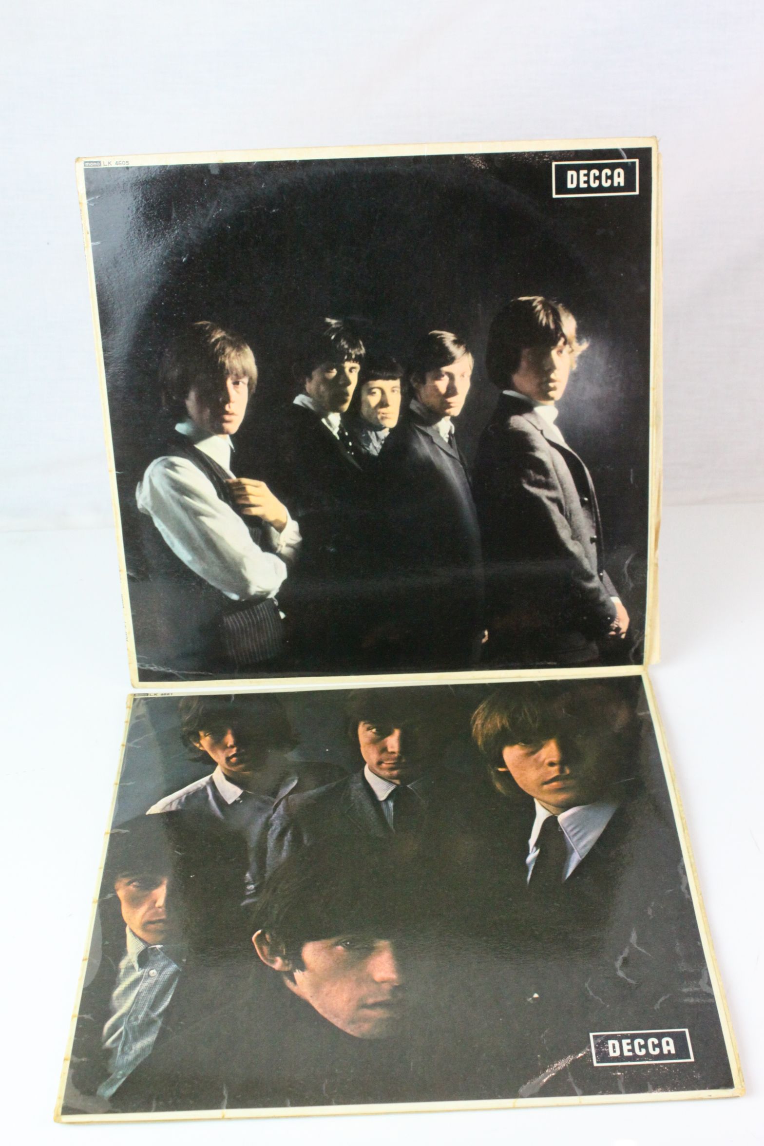 Vinyl - Two The Rolling Stones LPs to include no 1 on Decca LK4605 mono and no 2 LK4661 mono,
