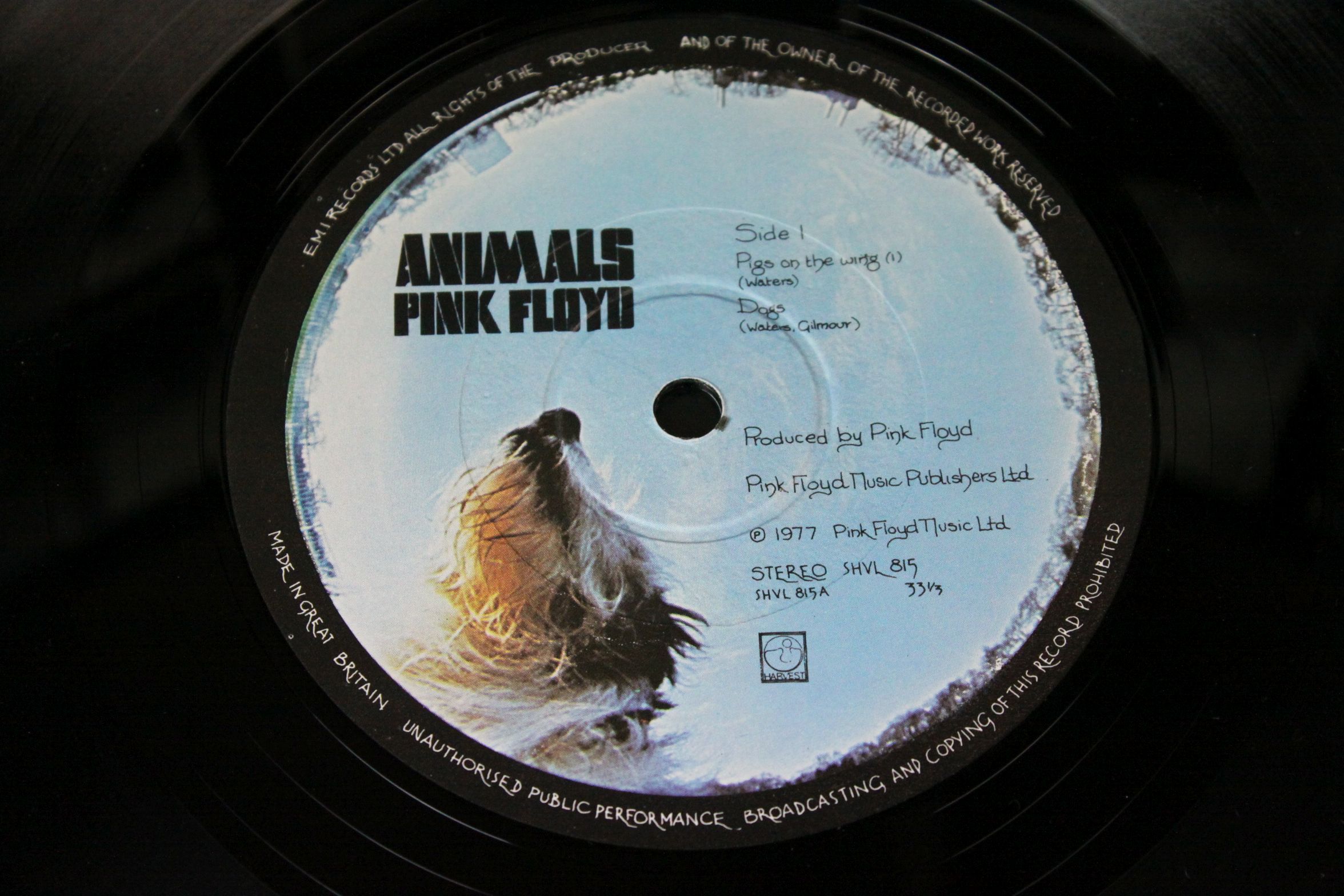 Vinyl - Pink Floyd Animals 1st press LP on Harvest SHVL815 in ex condition - Image 5 of 8