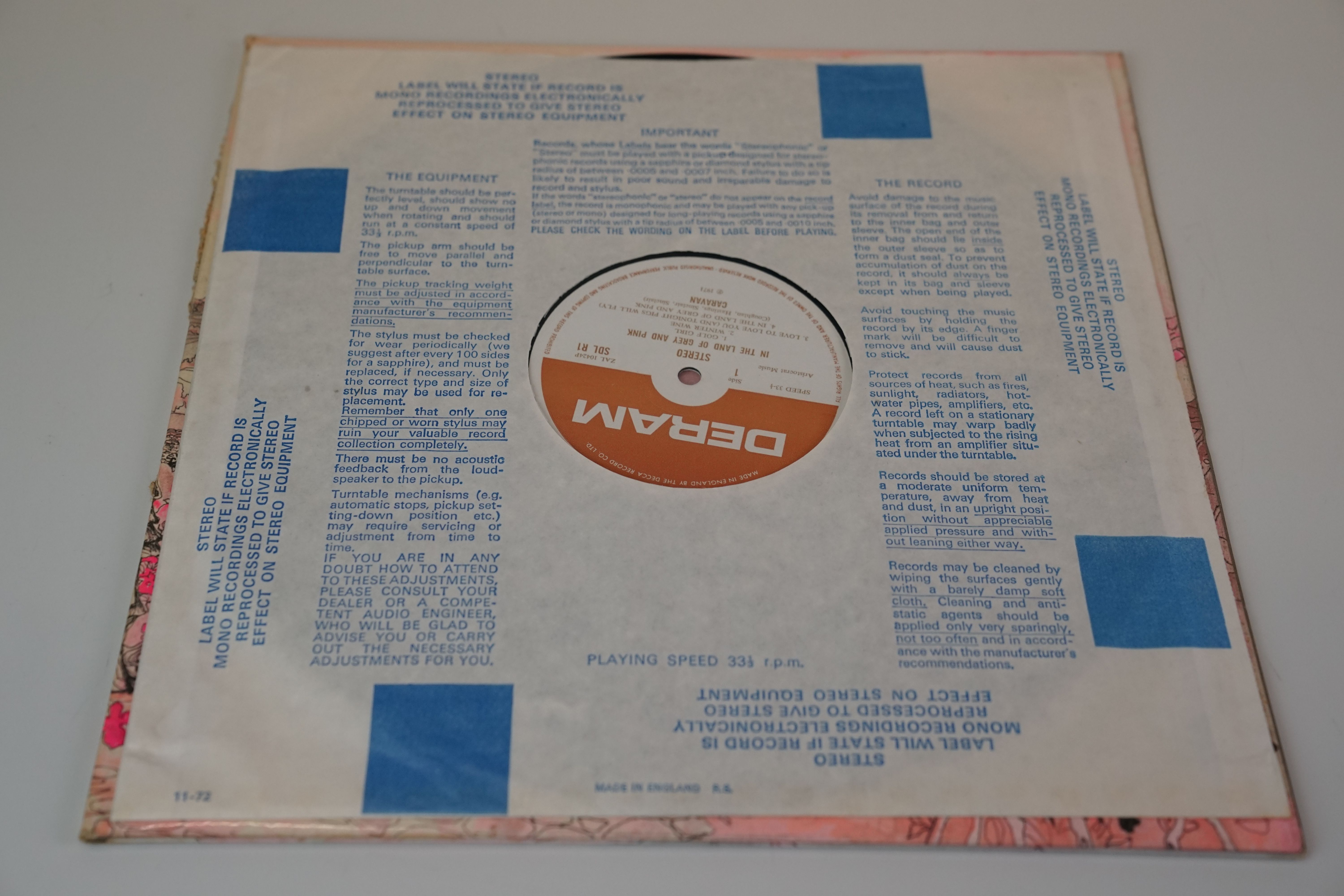 Vinyl - Caravan In The Land of Grey and Pink LP on Deram SDLR1 brown/white label, gatefold sleeve, - Image 5 of 9