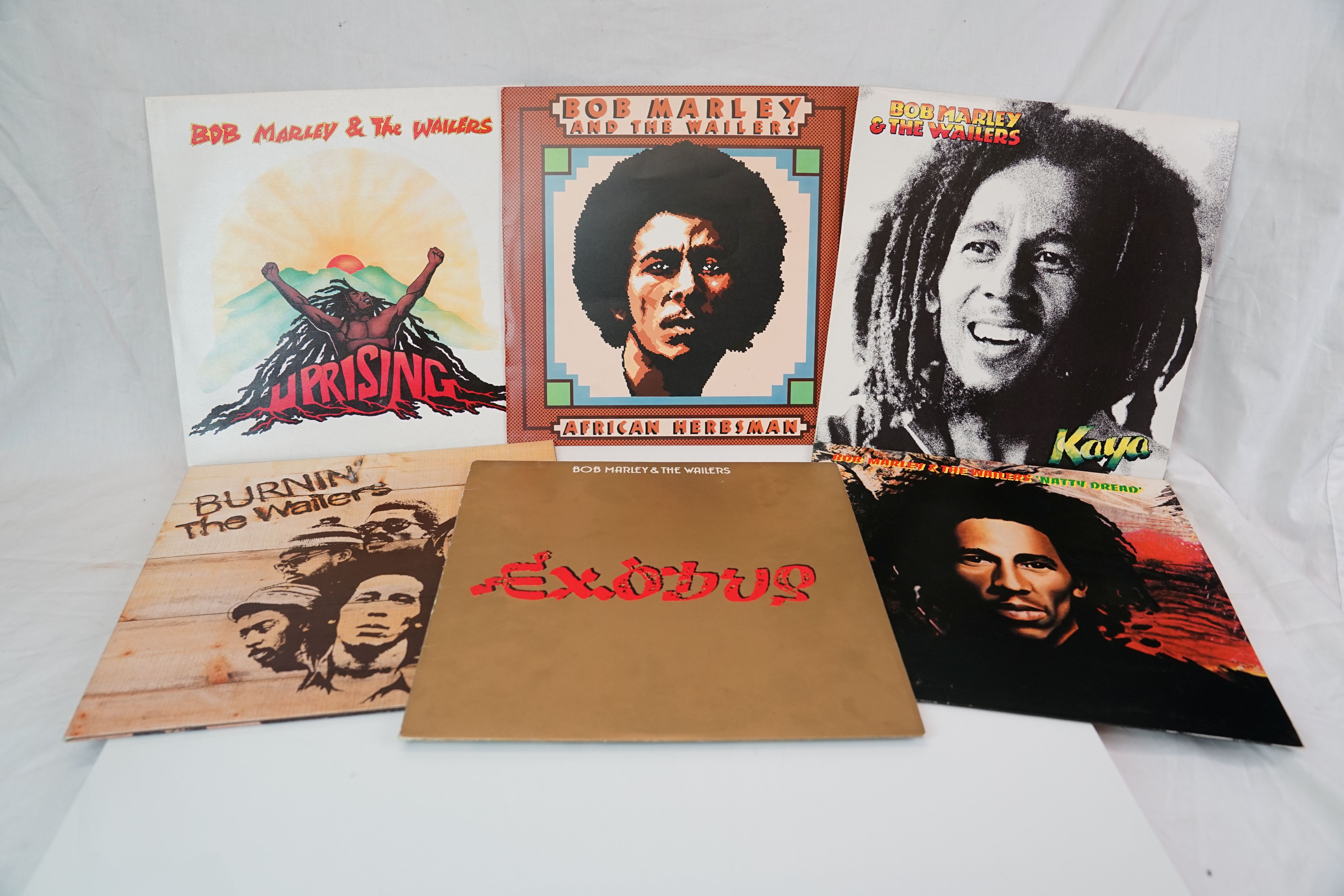 Vinyl - Small collection of 6 Bob Marley LPs to include Uprising, A Friction Herbsman, Natty