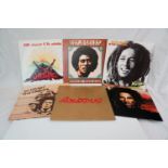 Vinyl - Small collection of 6 Bob Marley LPs to include Uprising, A Friction Herbsman, Natty