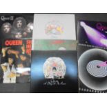 Vinyl - Queen collection of 7 LP's to include Queen One and Two, Sheer Heart Attack, A Night At