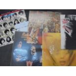 Vinyl - The Rolling Stones 5 LP's to include Some Girls (German press), Rolled Gold (Nova yellow/