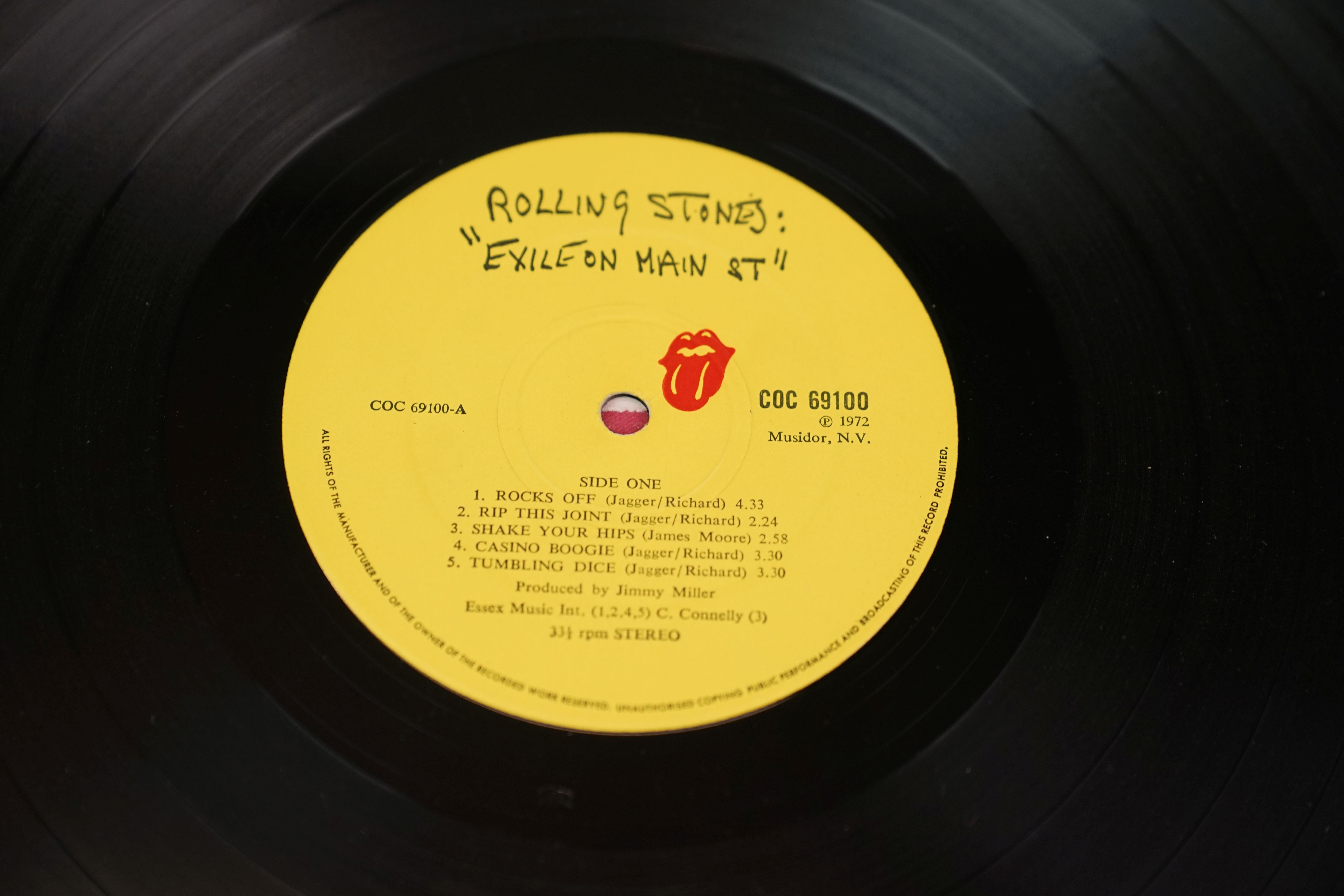 Vinyl - the Rolling Stones Exile on Main Street, no postcards, vinyl and sleeves vg - Image 12 of 16