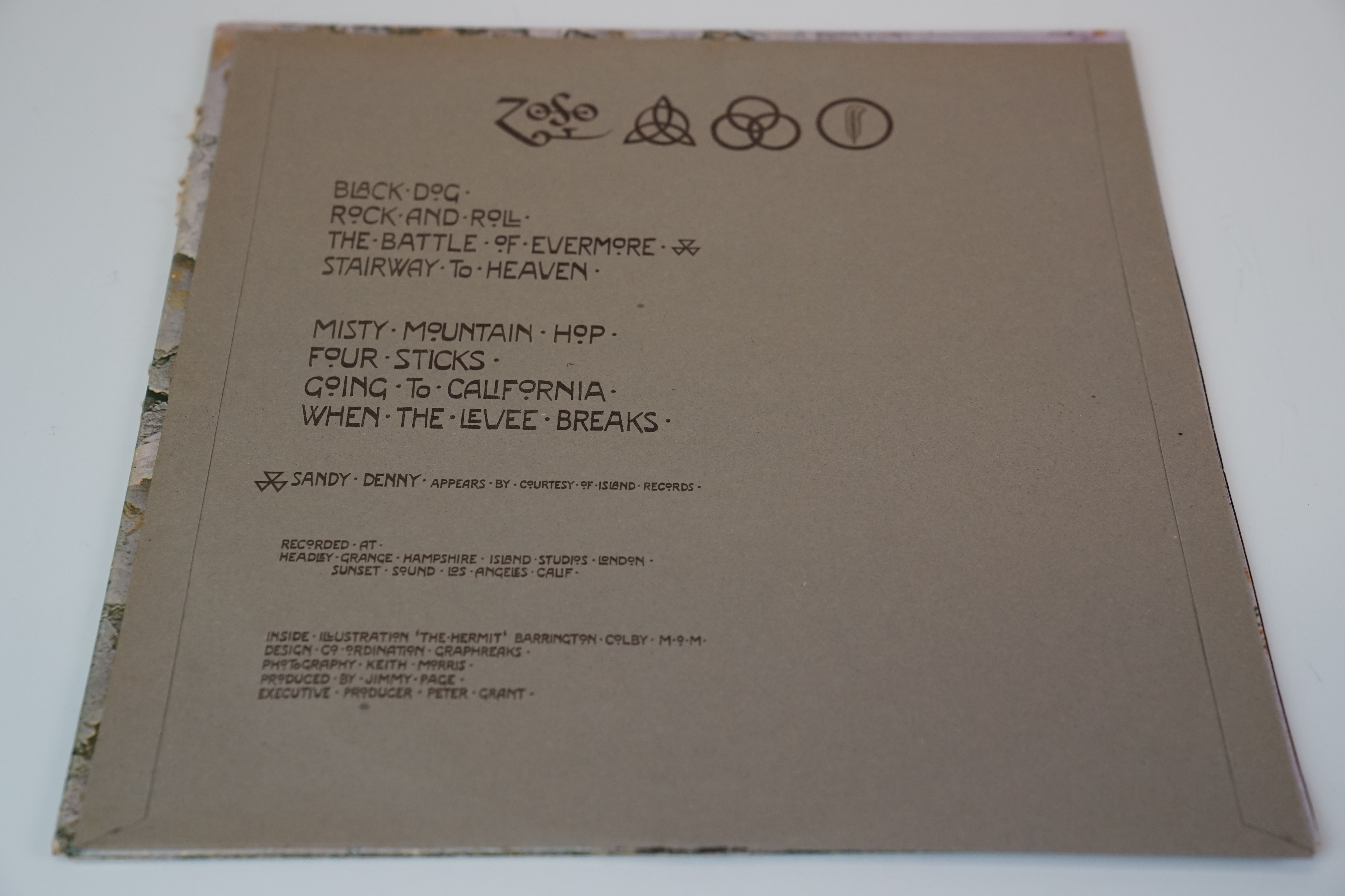 Vinyl - Two Led Zepelin LPs to include IV Four Symbols on Atlantic Deluxe 2401012 red/maroon label, - Image 6 of 18