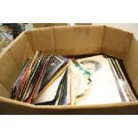 Vinyl - Collection of LPs and 45s, large 80s content, to include Level 42, Sade, etc, condition