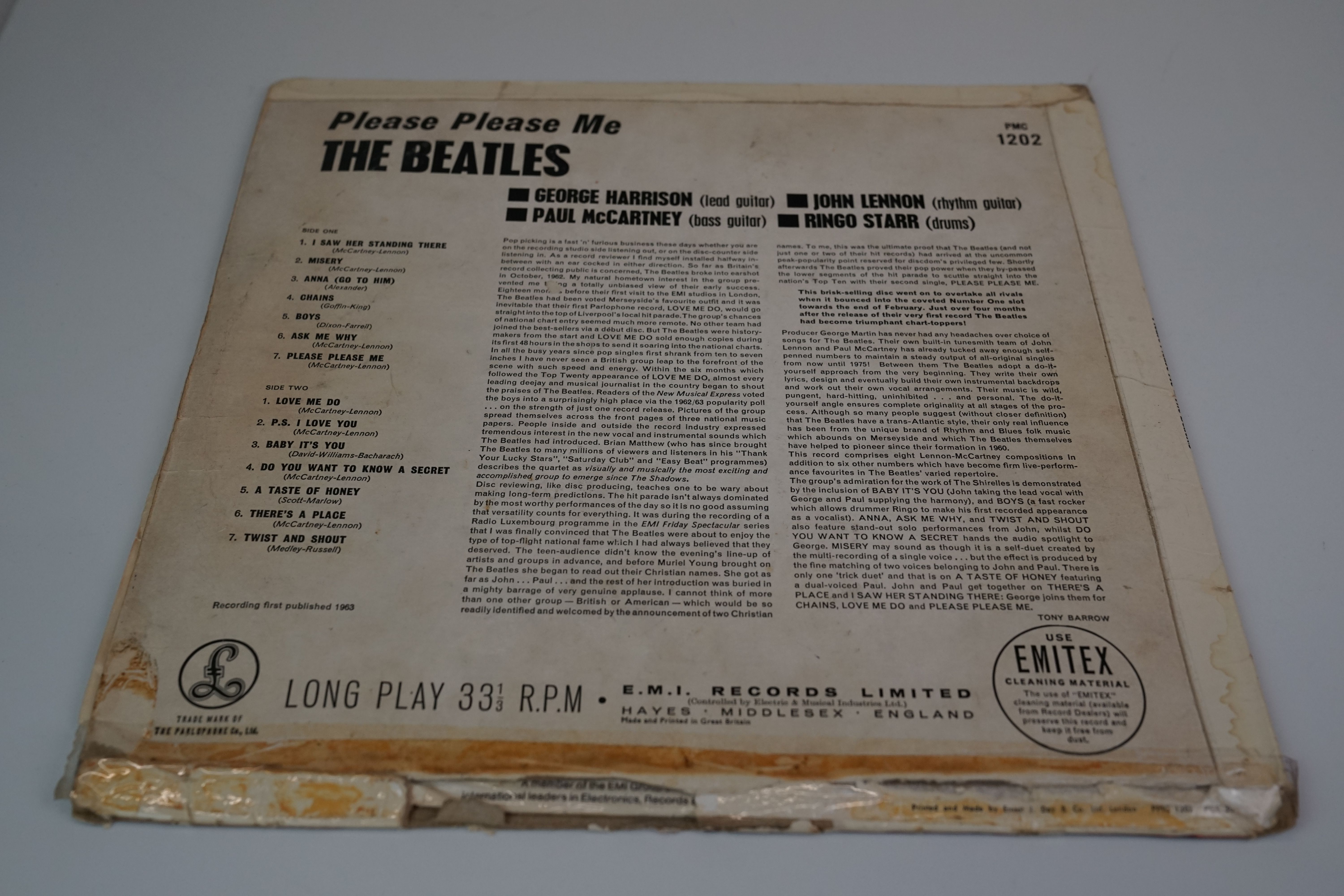 Vinyl - The Beatles Please Please Me (PMC 1202) Mono, early pressing with black and gold label, - Image 2 of 7