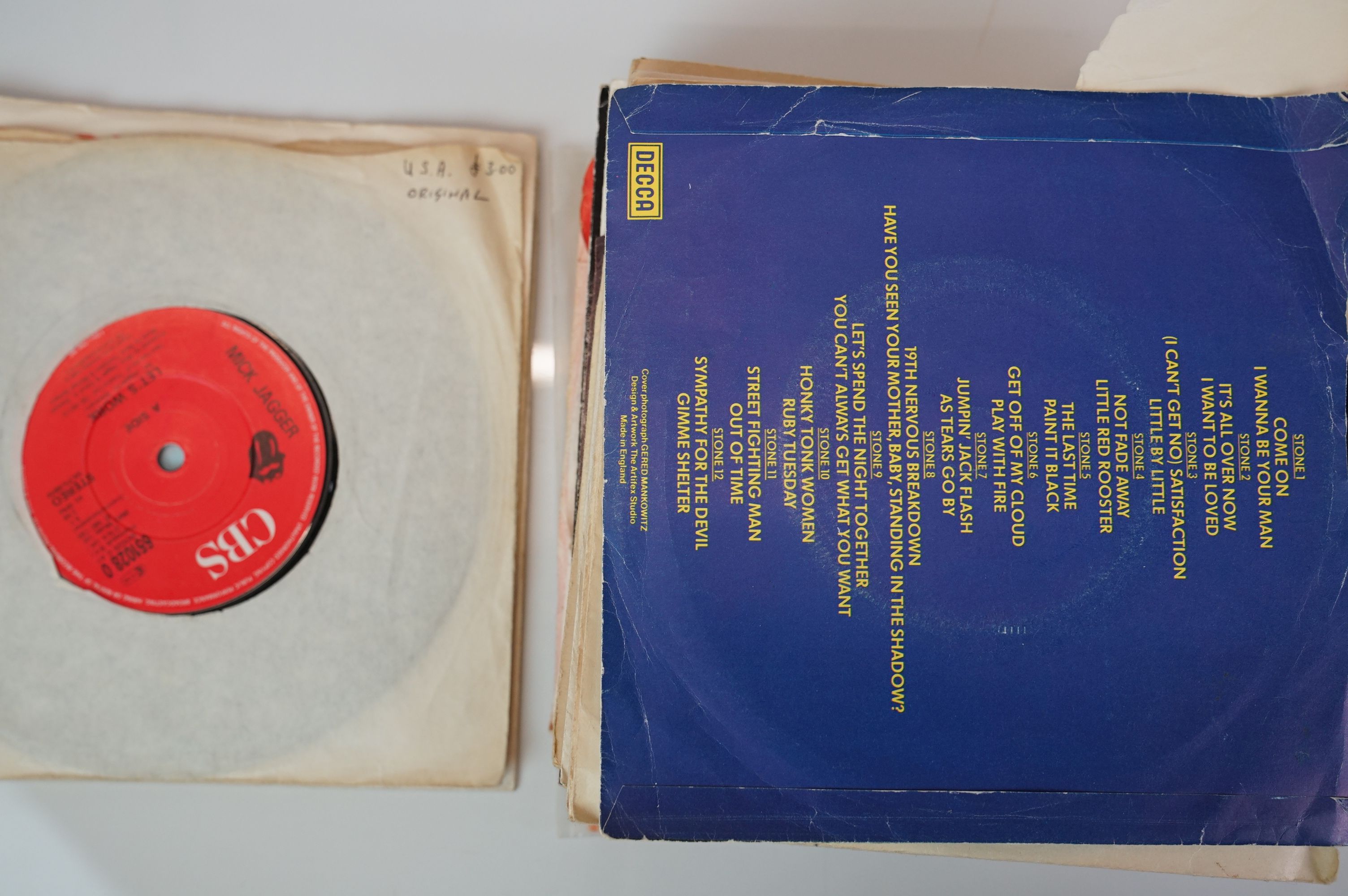 Vinyl - Collection of 28 The Rolling Stones 45s many in company sleeves to include Not Fade Away, - Image 5 of 33