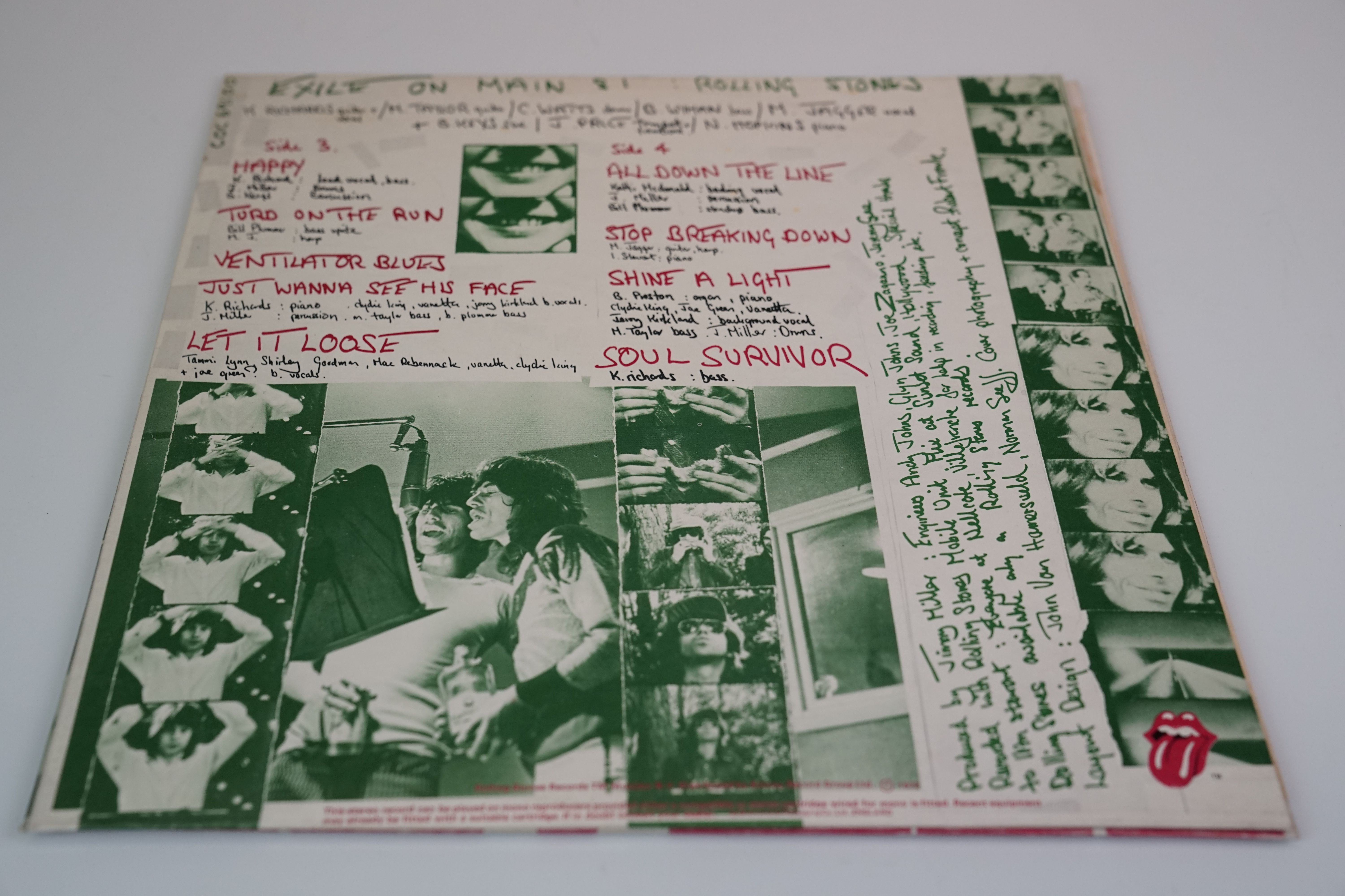 Vinyl - the Rolling Stones Exile on Main Street, no postcards, vinyl and sleeves vg - Image 5 of 16