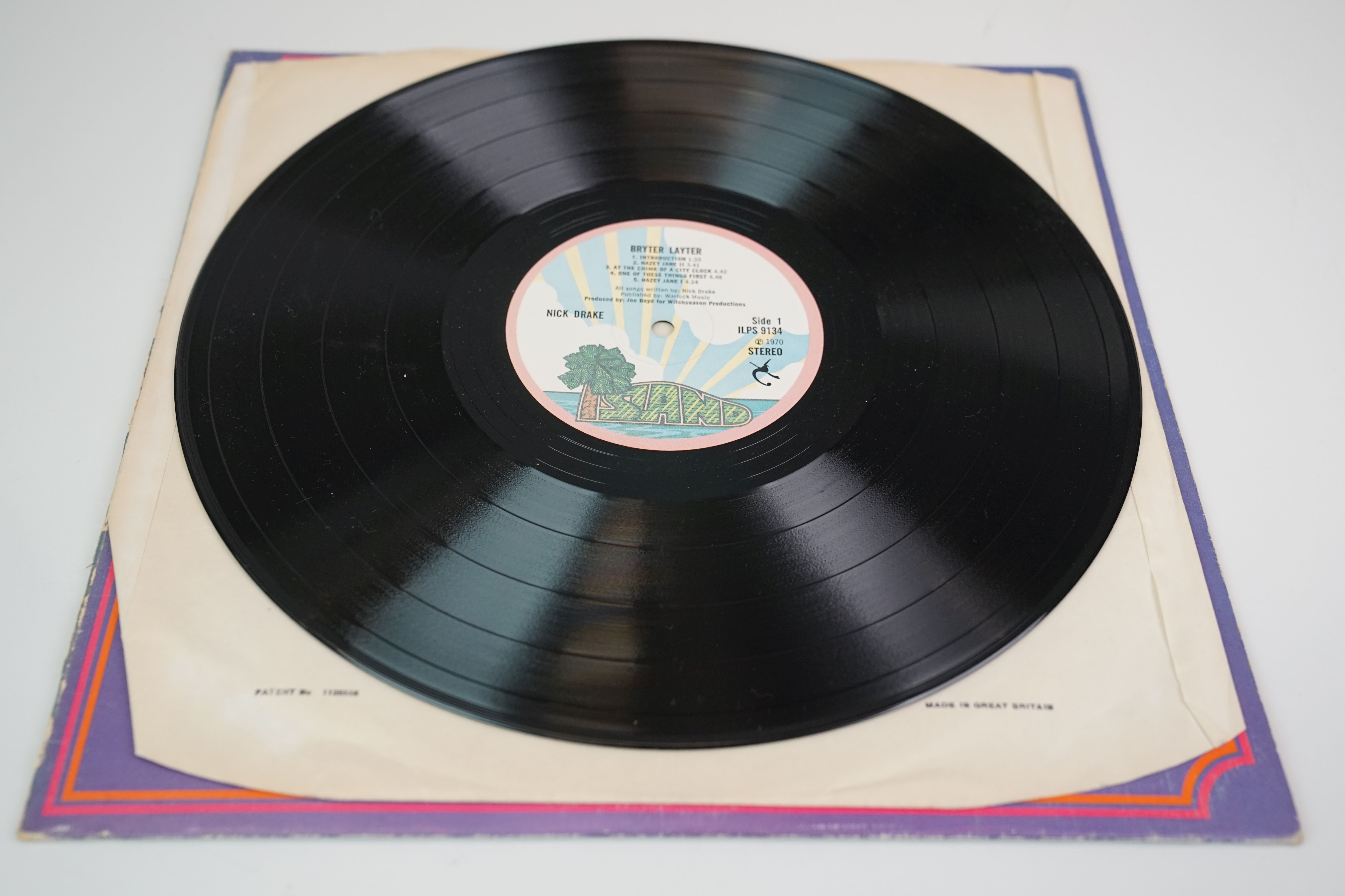 Vinyl - Nick Drake Bryter Later (ILPS 9134) first press with pink rim Island label, Stereo on label, - Image 3 of 6