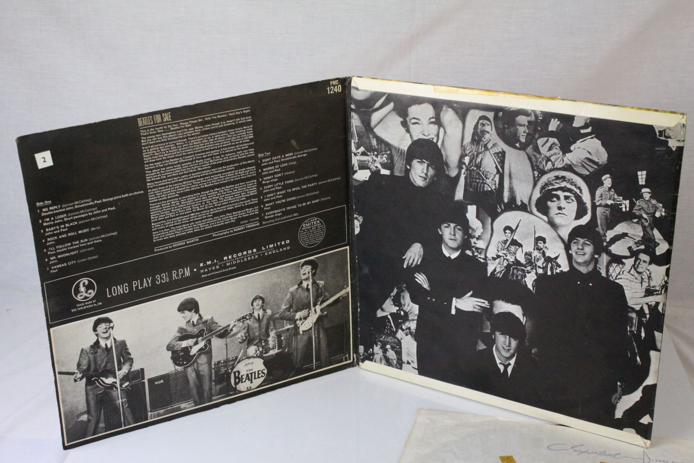 Vinyl - Four The Beatles LPs to include For Sale PMC1240 mono, Revolver PMC7009 mono, With The - Image 21 of 21