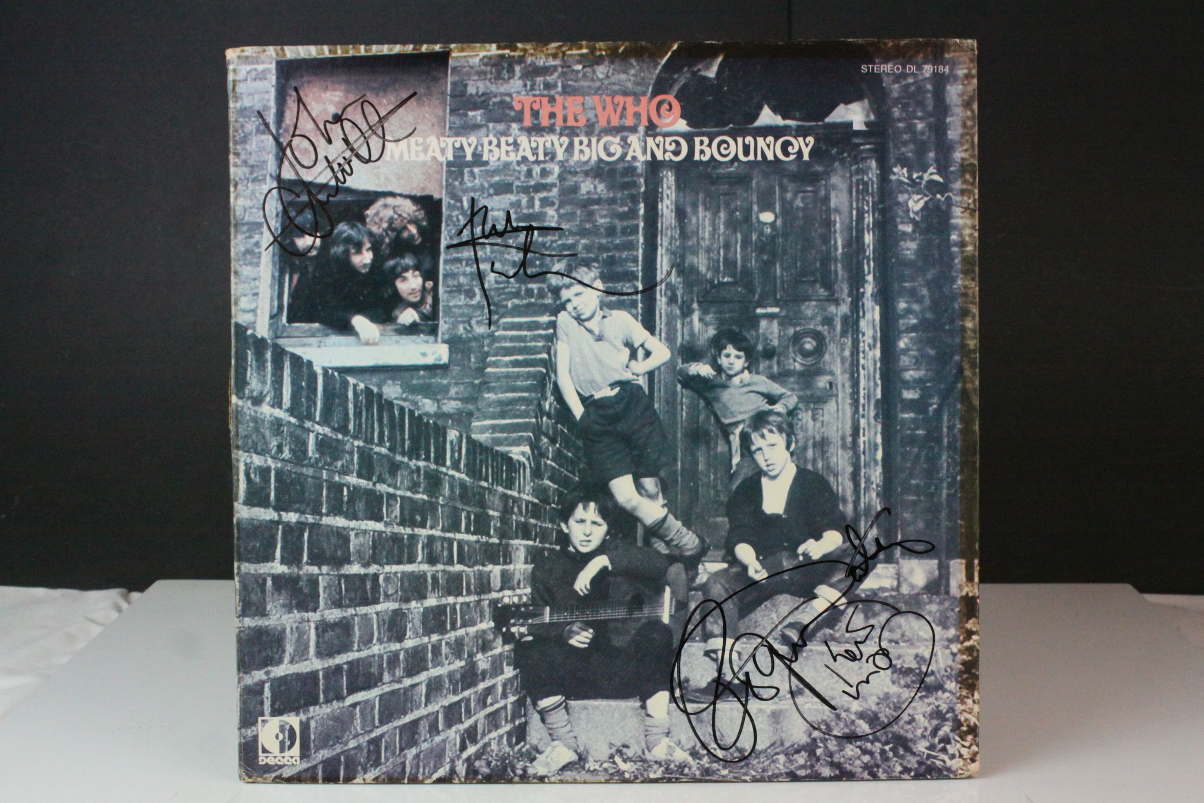 Music Memorabilia - The Who Meaty Beaty Big And Bouncy - fully signed by the band inc Keith Moon